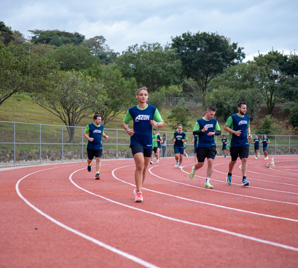 treino com acessoria de corrida azon